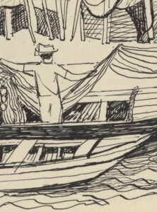 Italienisches Skizzenbuch: Giudecca (Detail)